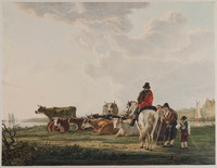 X 062
<br/>
Boerengezin met koeien in rivierlandschap
<br/>
<em>Strij, Jacob van (1756-1815)</em>
